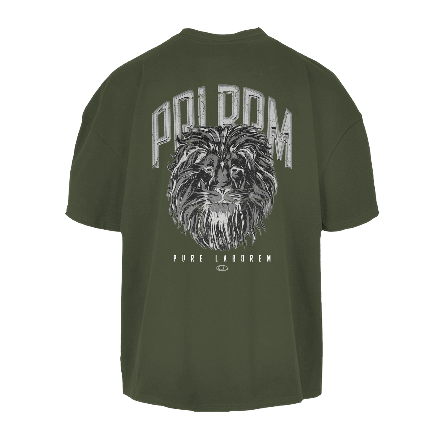 ROAR LIKE A LION - Grey on Olive