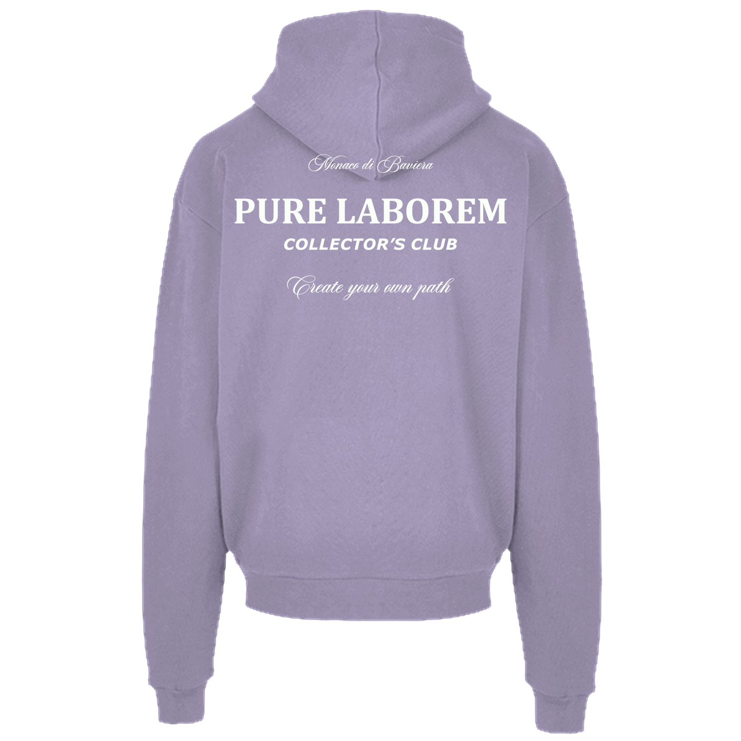 Collector Hoodie - White on Lilac