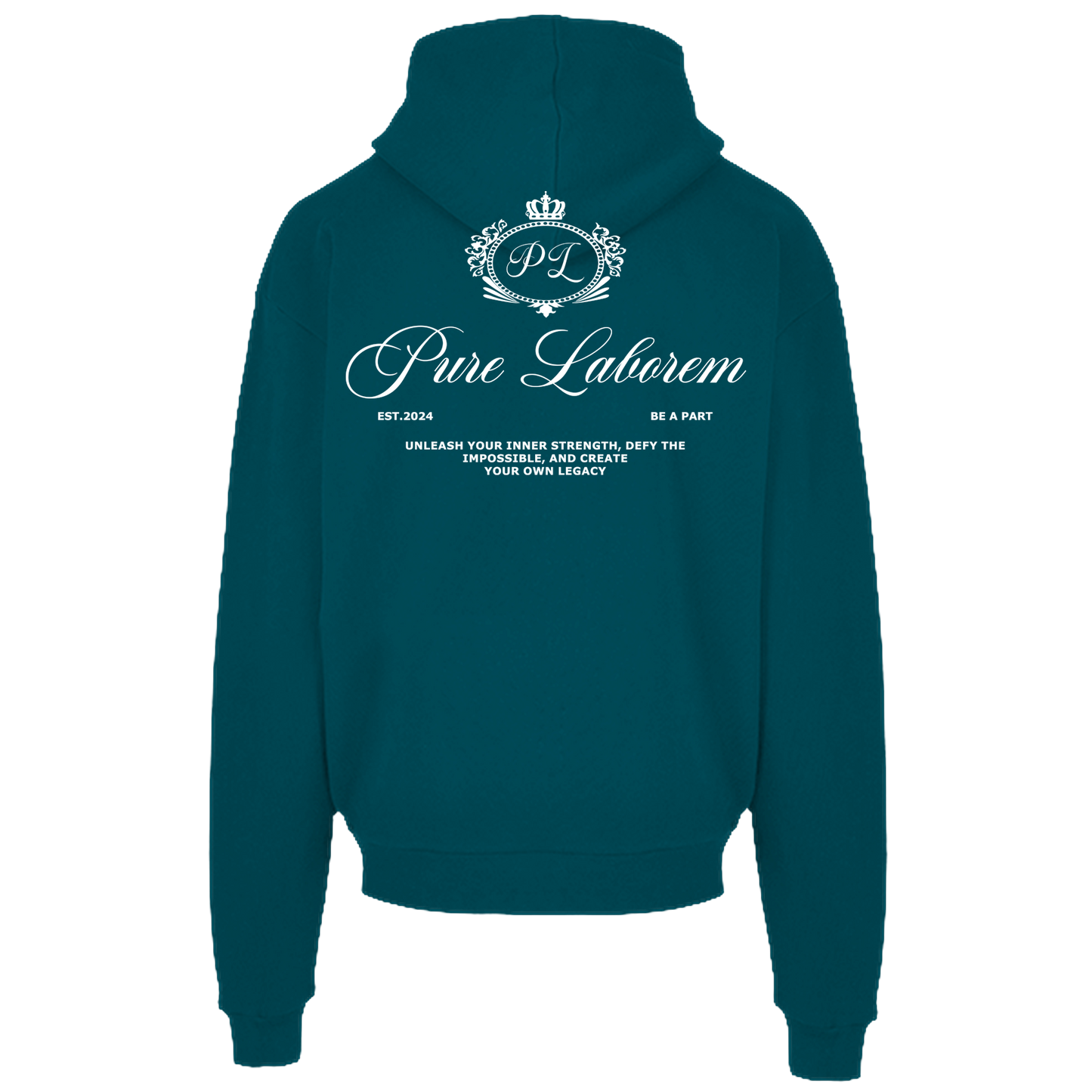 Crown Hoodie - White on Green