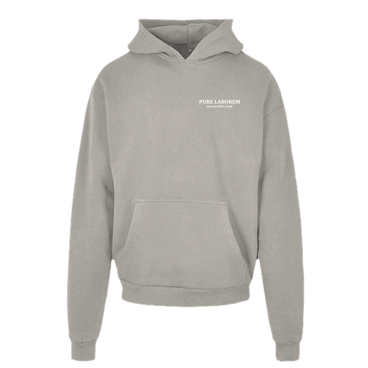 Collector Hoodie - White on Grey