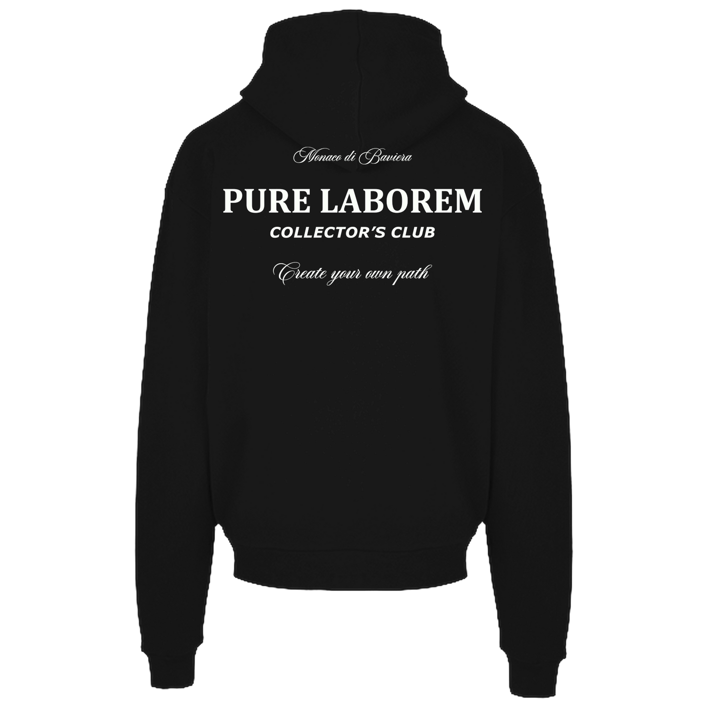 Collector Hoodie - White on Black