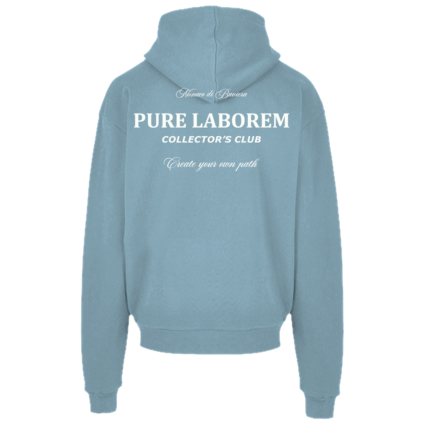 Collector Hoodie - White on Blue
