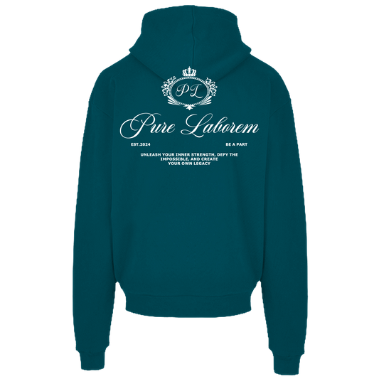 Crown Hoodie - White on Green